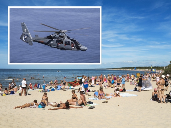 Per plauką nuo tragedijos: Baltijos jūroje išgelbėta skendusi mergaitė, pakeltas sraigtasparnis