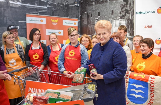 Prezidentė davė startą „Maisto banko“ akcijai