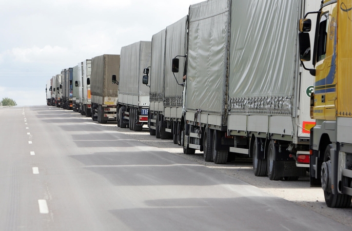 Baltarusija valandą nepriims krovininio transporto, vykstančio per Medininkų ir Lavoriškių punktus