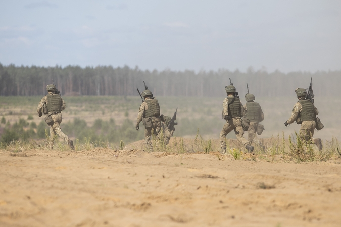 Pratybose „Grifono kirtis“ – pėstininkų operacija ir koviniai šūviai