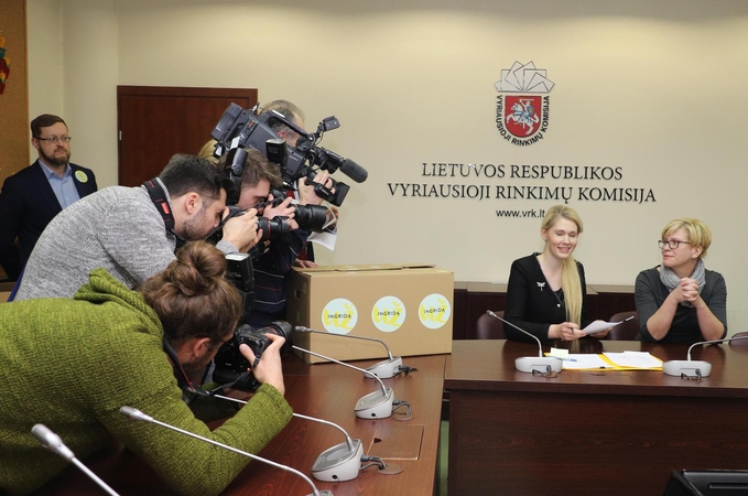 I. Šimonytei pavyko surinkti rekordinį skaičių parašų