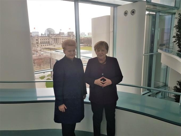 D. Grybauskaitė susitiko su Vokietijos kanclere A. Merkel