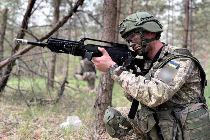 Lietuvos kariuomenės mokykloje apmokyti Ukrainos kariai