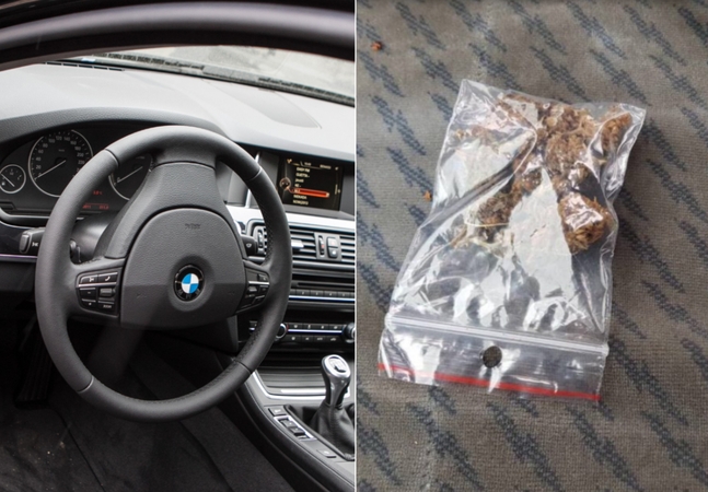BMW keleivio turtas – narkotikai?