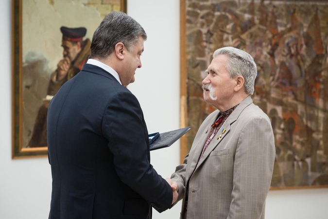 Mirė ukrainiečių disidentas nepriklausomybės simbolis L. Lukjanenka