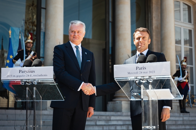 E. Macronas: Prancūzija yra įsipareigojusi Lietuvos ir viso Baltijos regiono saugumui