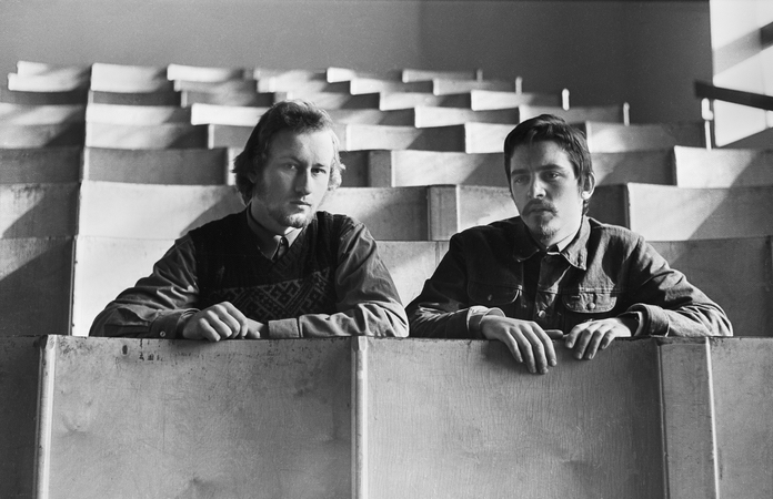 Pažintis: R. Požerskis ir V. Šonta 1974 m. tuomečiame Kauno politechnikos institute.
