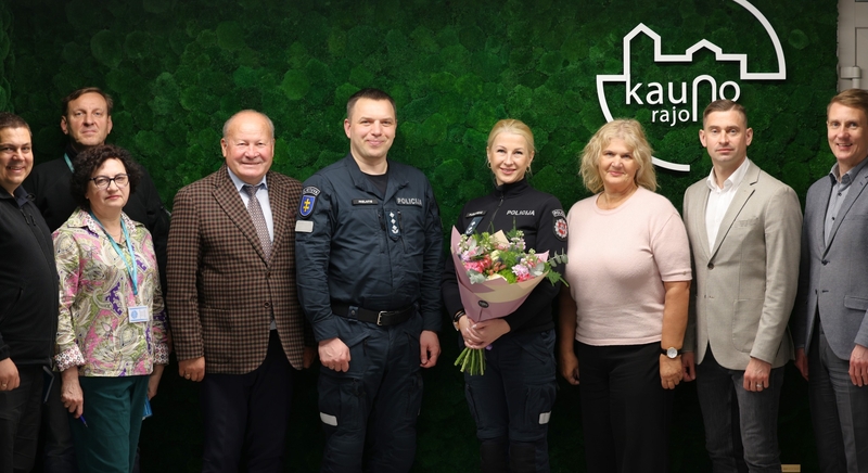 Vizitas: naujasis Kauno apskrities policijos viršininkas susitiko su Kauno rajono vadovais.
