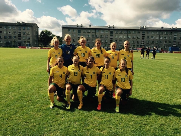 Lietuvos merginų U-15 futbolo rinktinė iškovojo Baltijos taurę