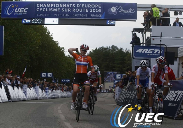 R. Leleivytė Europos dviračių plento čempionate finišavo penkta