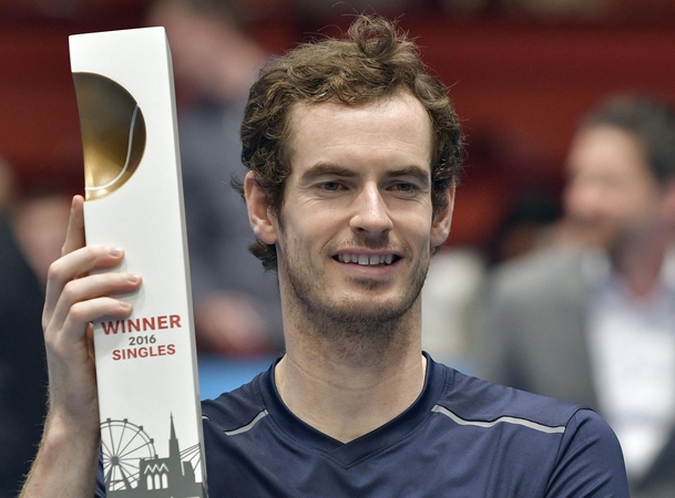 Vienoje triumfavęs A. Murray – arti pirmosios pasaulio raketės titulo