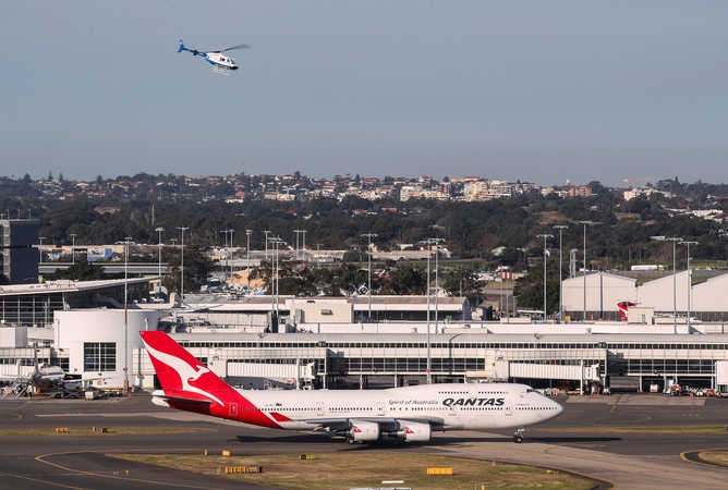 Australijos vežėja „Qantas Airways“ atsisveikino su savo paskutiniuoju „Boeing 747“