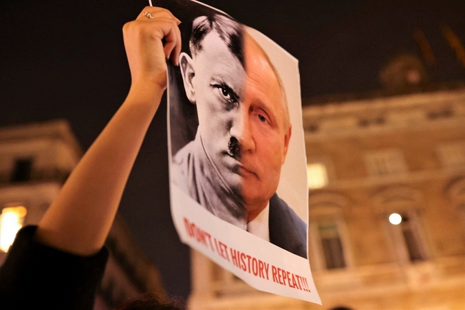 ES atstovas: V. Putinas Ukrainoje elgiasi kaip nacis