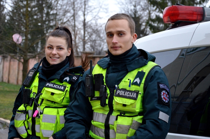 Vyras dėkoja jauniems pareigūnams: jie išgelbėjo man gyvybę