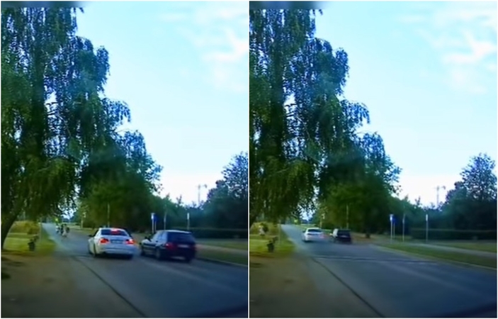 Nelegalios lenktynes šalia parko BMW asams kainavo brangiai: dabar – tik prie paspirtuko vairo