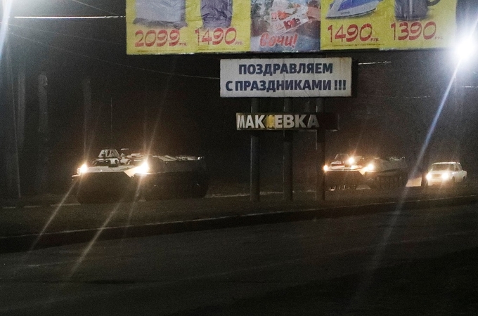 „Reuters“: Donecke pastebėtos karinės technikos kolonos