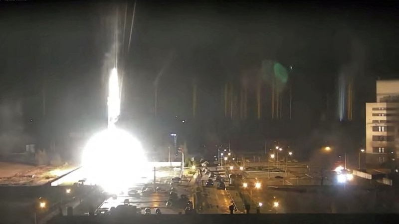 Dvi Rusijos raketos praskriejo pro pat Zaporižios atominę elektrinę