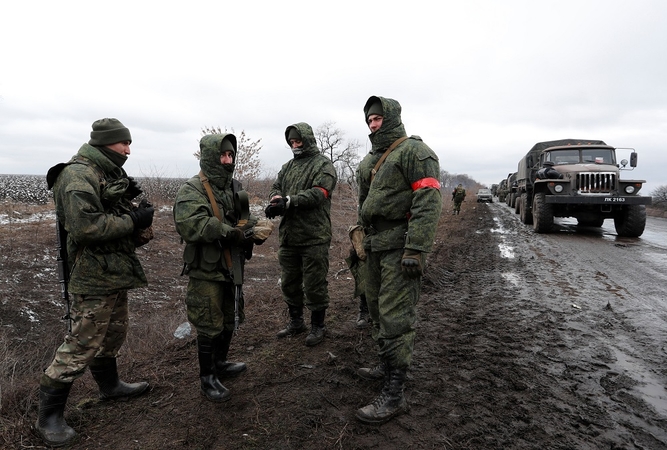 Ukraina reikalauja skubių Rusijos paliaubų ir kariuomenės išvedimo