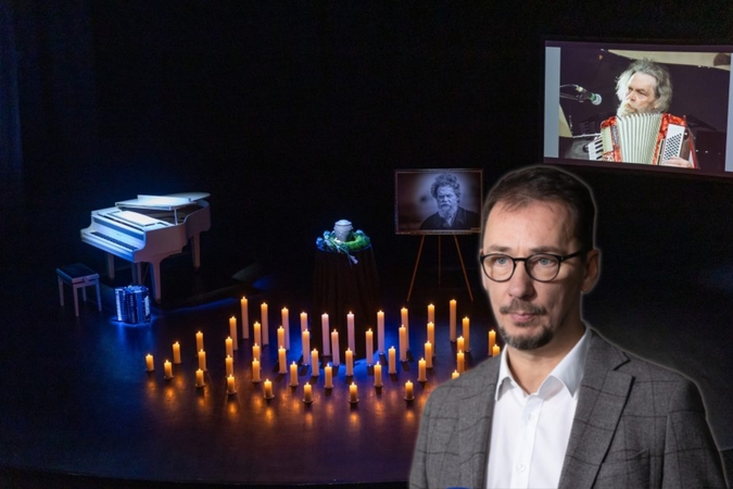 Vytautas Kernagis jaunesnysis (dešinėje)