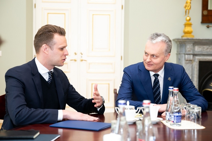 Gabrielius Landsbergis ir Gitanas Nausėda