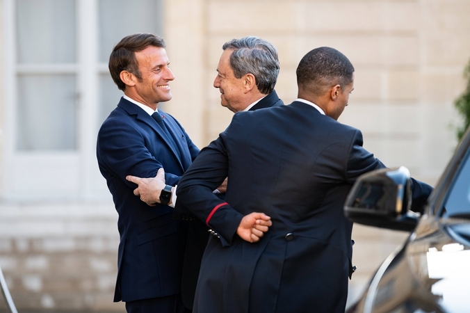 Emmanuelis Macronas ir Mario Draghi