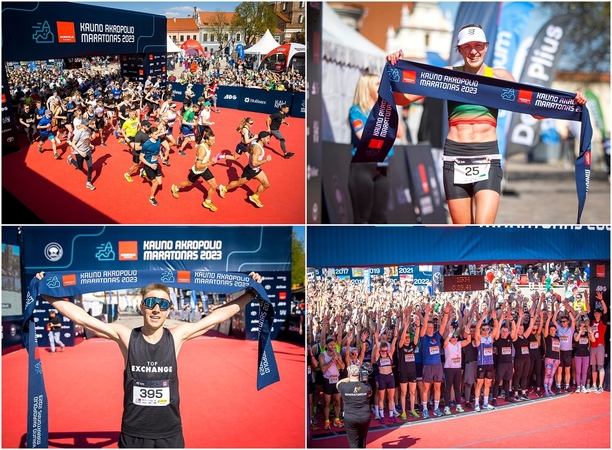 G. Akmanavičiūtė pasiekė Kauno maratono rekordą, tarp dalyvių – ir M. Kalnietis