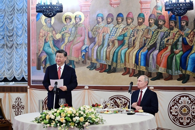 Xi Jinpingas ir Vladimiras Putinas