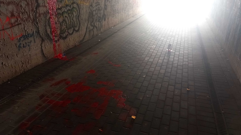 Netvarka: kraupus vaizdas požeminėje perėjoje – ne tik grafičiais išterliotos sienos, bet ir stiklo šukės, šiukšlės bei dvokas.