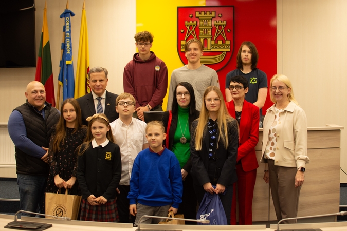 Laimėjimai: po apdovanojimų ceremonijos Klaipėdos miesto nugalėtojai įsiamžino bendroje nuotraukoje.