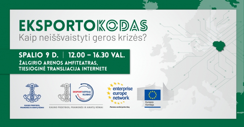 Konferencija „EKSPORTO KODAS. Kaip neiššvaistyti geros krizės?“