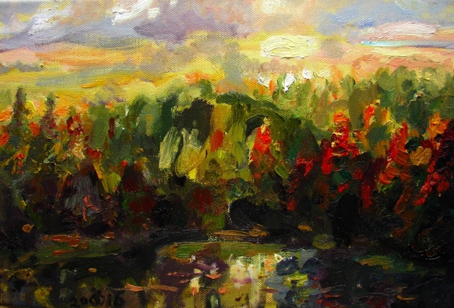 D.Čistovaitės paveikslas „Ruduo“ (2016).