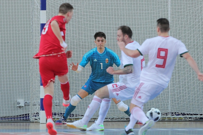 Lietuvos salės futbolo rinktinė nusileido vengrams