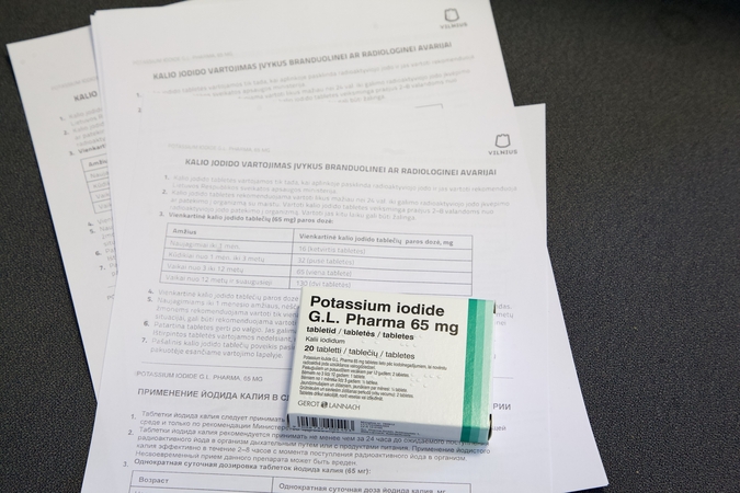 Vilniečiams atnaujinti kalio jodido receptai, bet vaistinės susiduria su trūkumu