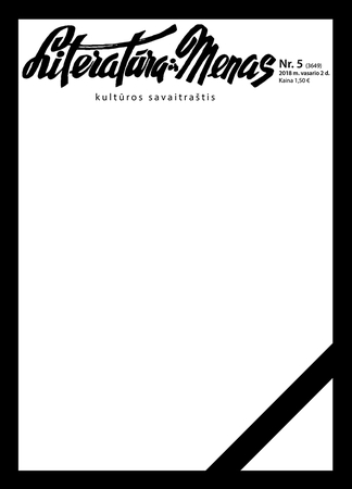  2018 m. vasario 2 d. tuščio protestinio žurnalo viršelis.