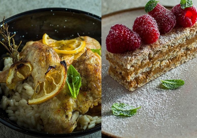 Pietums – sultingi vištienos sparneliai ir cinamonu kvepiantis pyragas