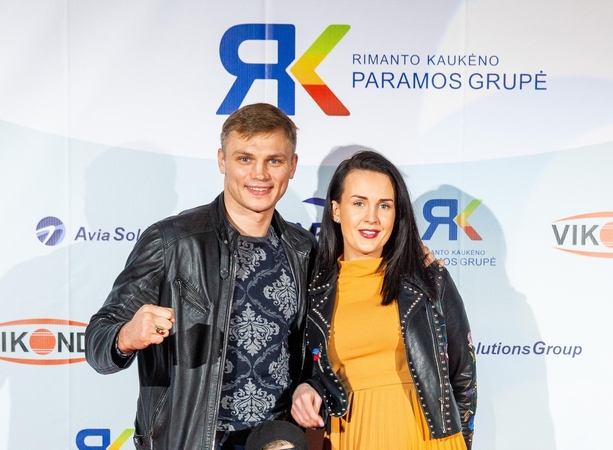 Sergejus Maslobojevas su žmona Airine
