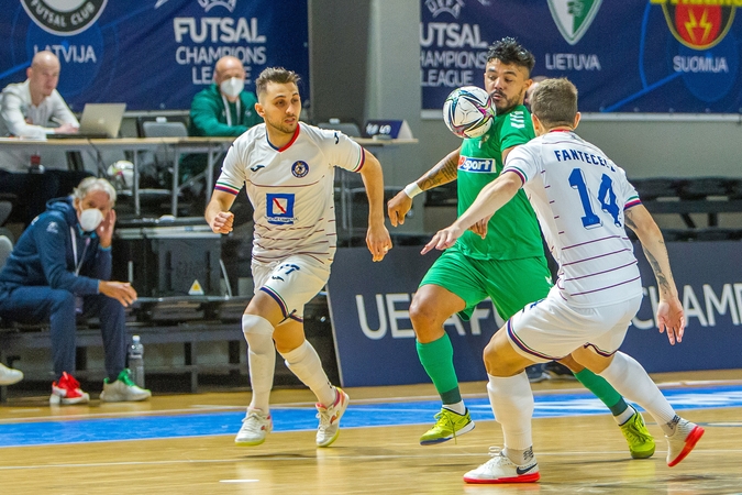 Italams nusileidę žalgiriečiai pasitraukė iš UEFA Futsal Čempionų lygos