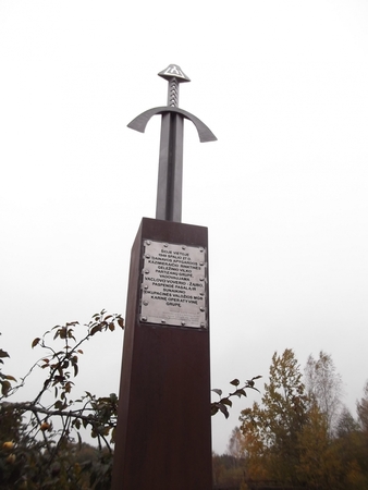 Trakų rajone atidengiamas paminklas partizanų vadui V. Voveriui-Žaibui, jo būriui