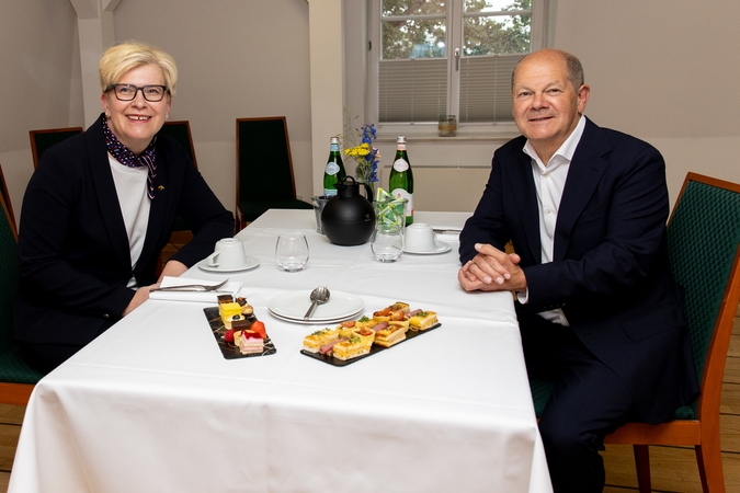 Ingrida Šimonytė ir Olafas Sholzas