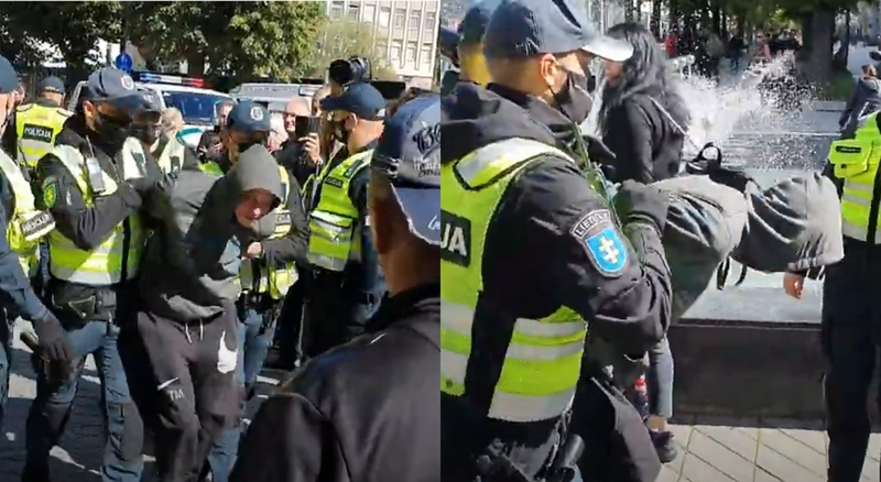 Išskirtiniai kadrai: konfliktai per „Kaunas Pride“ eitynes
