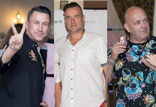 Saulius Skambinas (kairėje), Dainius Martinaitis, Artūras Orlauskas