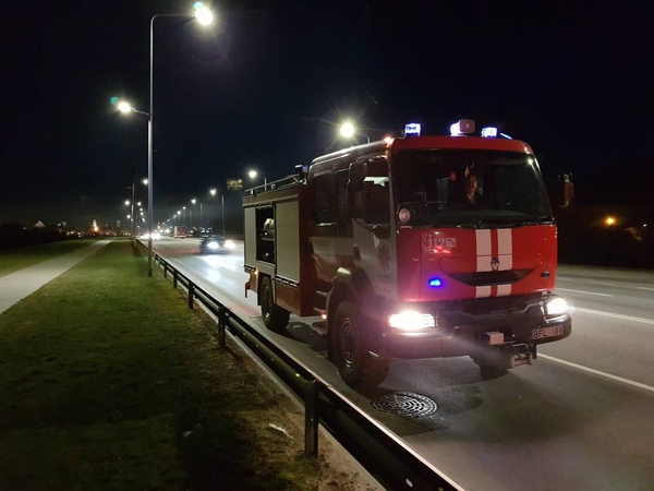Į Užnemunės gatvę skubėjo ugniagesiai