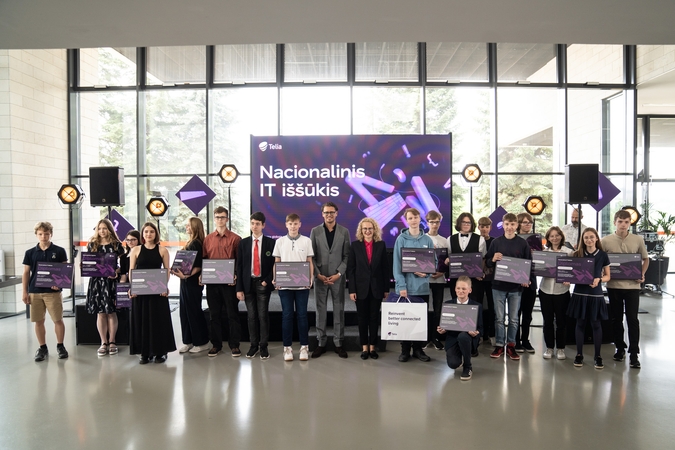 Projekto „Nacionalinis IT iššūkis“ dalyviai.