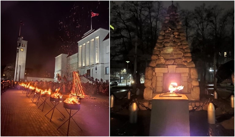 Laisvės gynėjų dienos išvakarės Kaune: „Neužmirštuolių pieva“ ir atminimo laužai