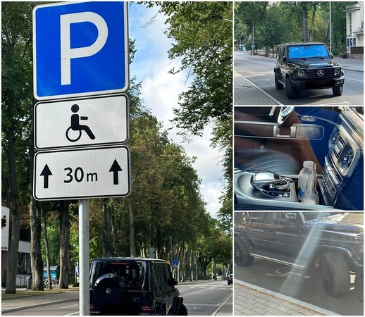 Užfiksavo neįgaliųjų vietoje Palangoje pastatytą automobilį: savininkas – bambukas