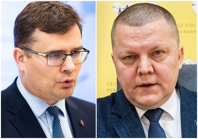 Laurynas Kasčiūnas (kairėje) ir Dainius Gaižauskas