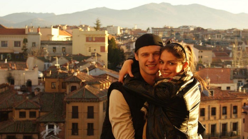 Martynas Pocius ir jo žmona Viktorija