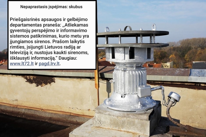 Lietuvoje kaukė sirenos
