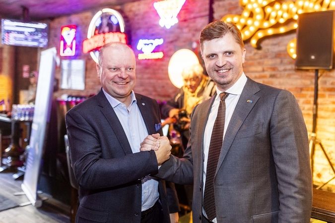 Saulius Skvernelis (kairėje) ir Giedrimas Jeglinskas