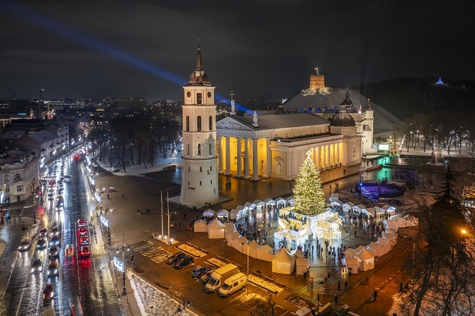 Paskelbė, kada Vilniuje bus įžiebta Kalėdų eglė